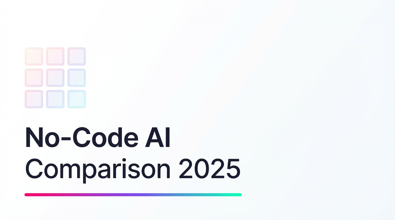 No‑Code AI Agent Builders: Complete Comparison Matrix [2025]