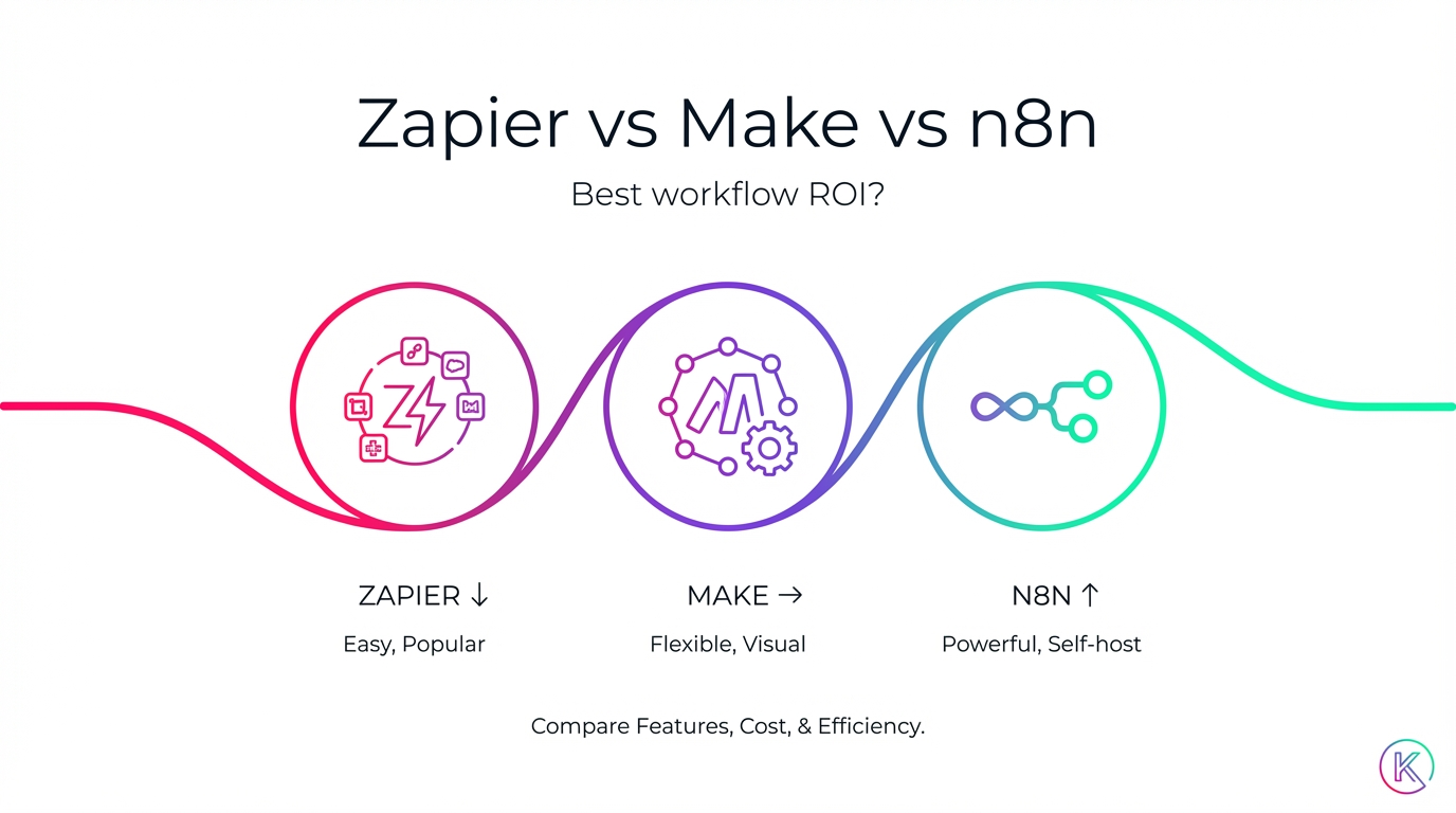 Zapier vs Make vs n8n: Which Workflow Tool Delivers Best ROI?